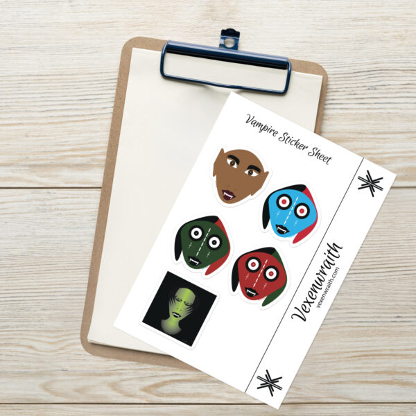 Vampire Sticker Sheet by Vexenwraith
